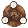 Triple Moon Tea Light Holder