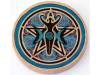 Triple Moon Goddess Wooden Altar Tile