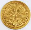 Gold Tone Green Man Altar Tile