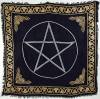 Gold Border Pentagram Altar Cloth