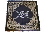 Triple Moon and Pentacle Altar Cloth