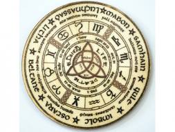 Wheel of the Year Wooden Altar Tile