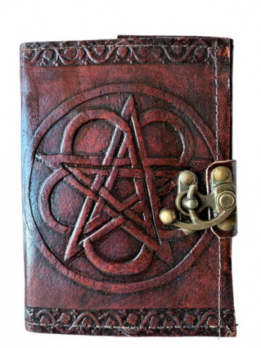 Leather Pentagram Journal With Latch - Book of Shadows