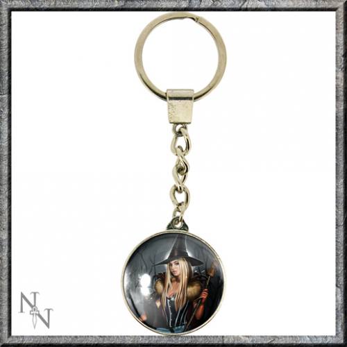 The Winter Witch Glass Keyring