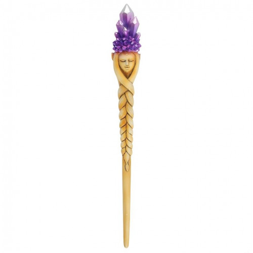 Purple Crystal Goddess Wand