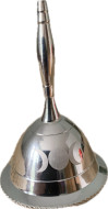 Silver Triple Moon Altar Bell