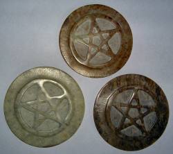 Soapstone Pentagram Altar Tile